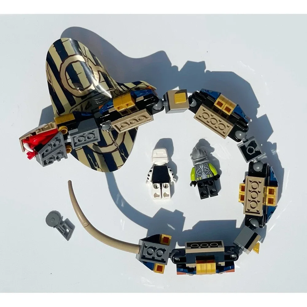 Legos Cobra Only Rare from Pharaoh's Quest Cursed Cobra Statue + 2 Minifigures